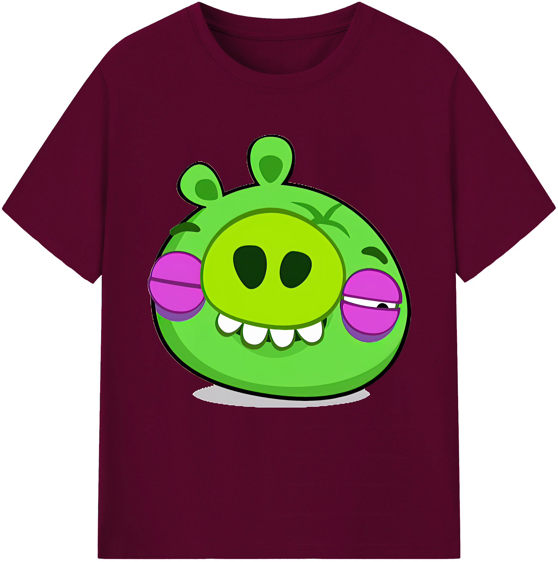 （画像用） Angry Birds アングリーバード レディースカジュアルプリントTシャツ（綿100％）